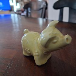 vintage ceramic or pottery pig figurine