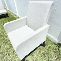 For sale: Gray armchair.