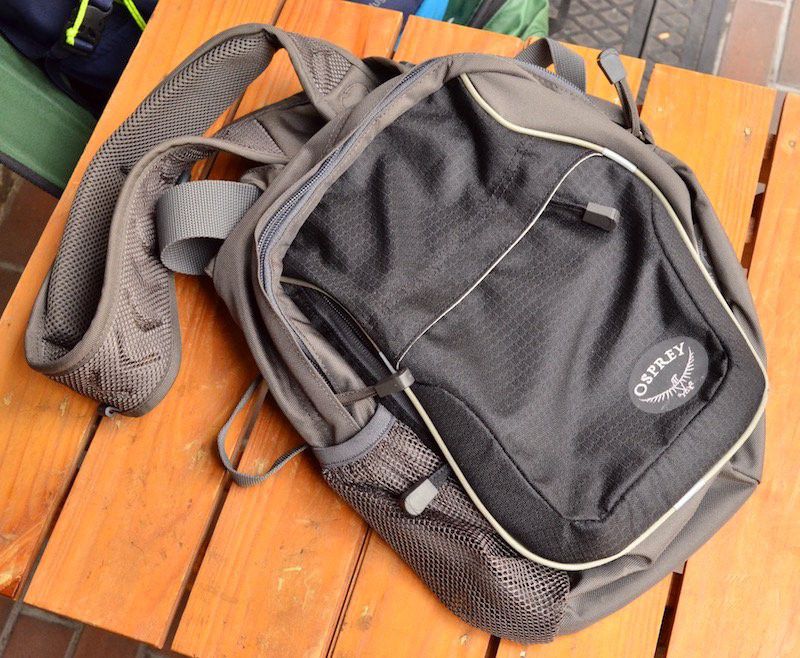 Osprey Warp Vertical Shoulder Bag, Black/Gray