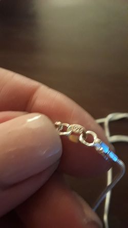 30 inch Sterling Silver Serpentine Necklace