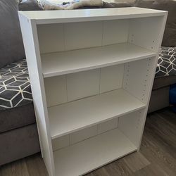 White 3 Shelf Bookcase