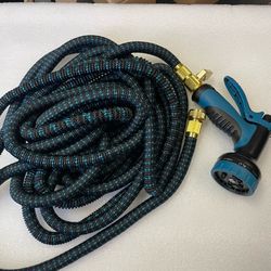 75ft Expandable Garden Hose with 10 Function Sprays, Extra Strength Fabric