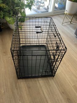 Folding Metal Dog Crate with Tray