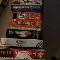 BOARD GAMES $5 EACH