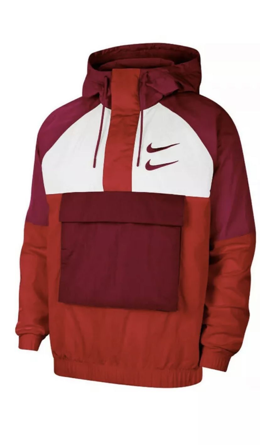 Solo Swoosh Nike Swoosh Woven Jacket Red Woven Jacket Nike Swoosh