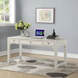 60” Parker House Hilton Computer Desk — Antique Vintage Storm Finish — Like New in Box