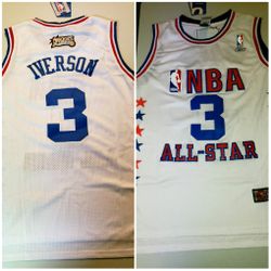 Iverson All Star Jersey Size Medium through 3X