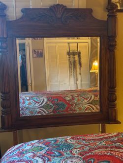 Dresser with mirror