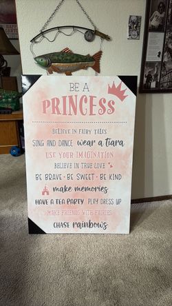 Young Princess girls poster 24” by 36”