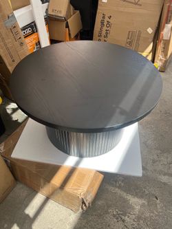 Tambour coffee table