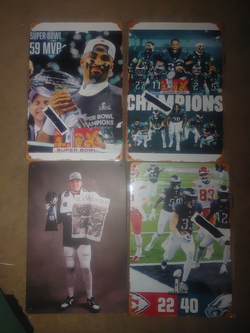 12"×8" Eagles Metal Signs Custom
