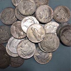 F-XF PEACE SILVER DOLLARS 90% US Silver Coins