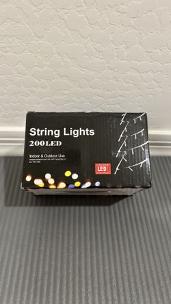 String Warm Led Lights For Indoor And Outdoor Use 66 Ft Green Wire