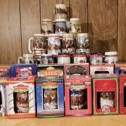 BUDWEISER HOLIDAY FULL COLLECTION 1980 THRU 2007...$450/OBO *MUST GO*
