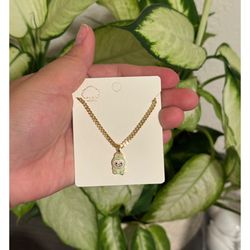 Labubu Gold Plated Necklace 