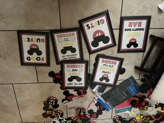 Mickey 1st Birthday Decore