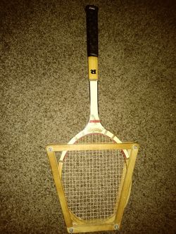 Vintage Rawlings meteorite tennis racket