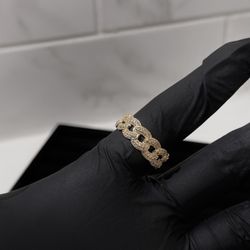 Cuban Iced Ring Size 10