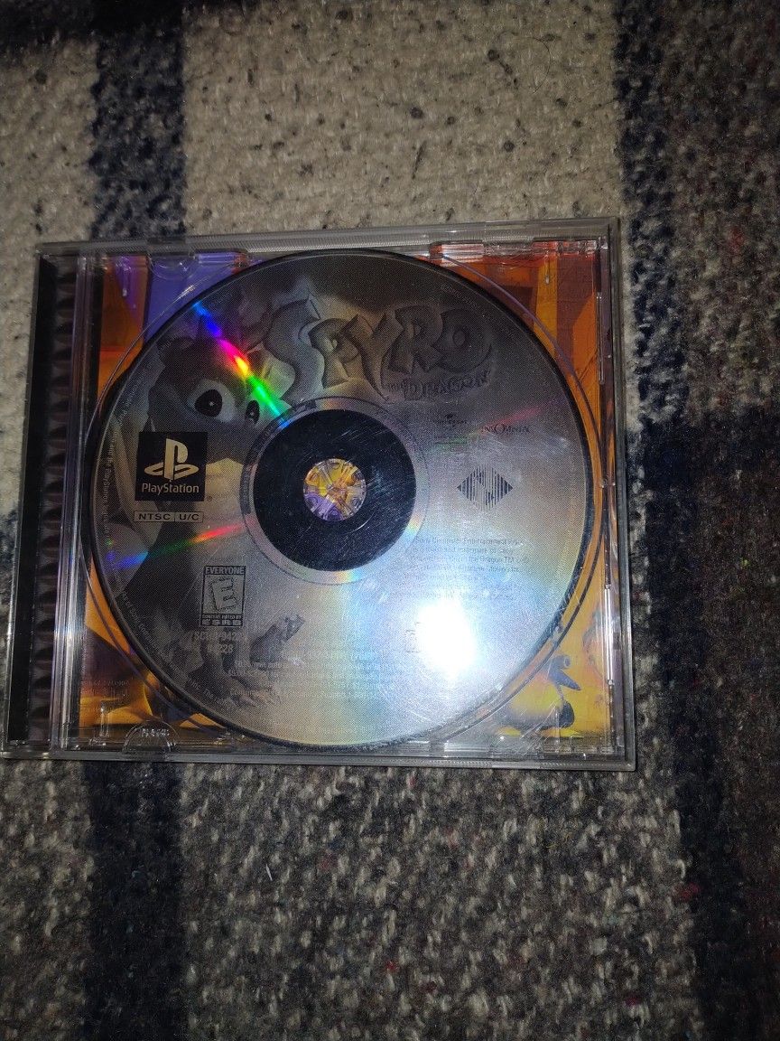 Spyro The Dragon PS1 Game Disc