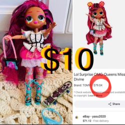 $10 Lol Surprise OMG Queens Miss Divine Doll in great condition
