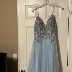 Light blue prom dress sz 8