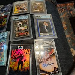 Graded Rookies cooper flagg and Victor wembanyama rookies