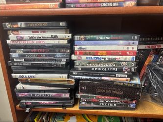 A bunch of movies cd and some games