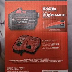 Milwaukee 12.0 Forge Battery AND Rapid Charger 