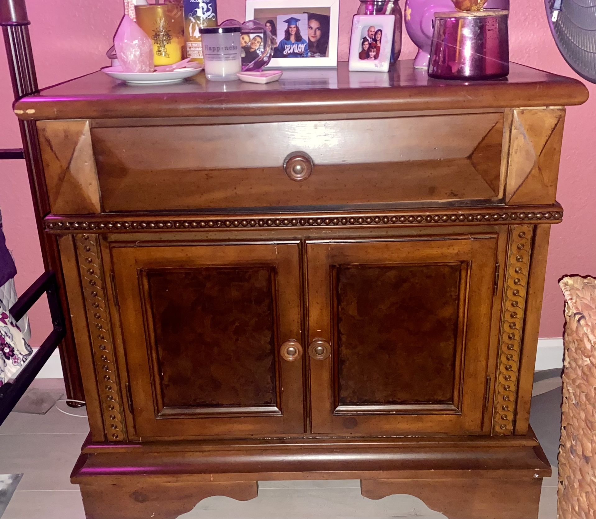 Dresser Mirror And Night Stand