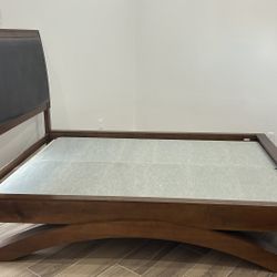  CHERRY WOOD BELCOURT FULL SIZE SLEIGH ARCH BED FRAME