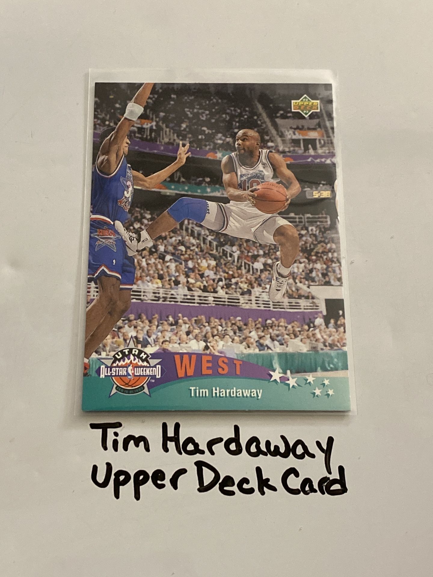 Tim Hardaway Golden State Warriors Hall of Fame Guard Upper Deck Card.