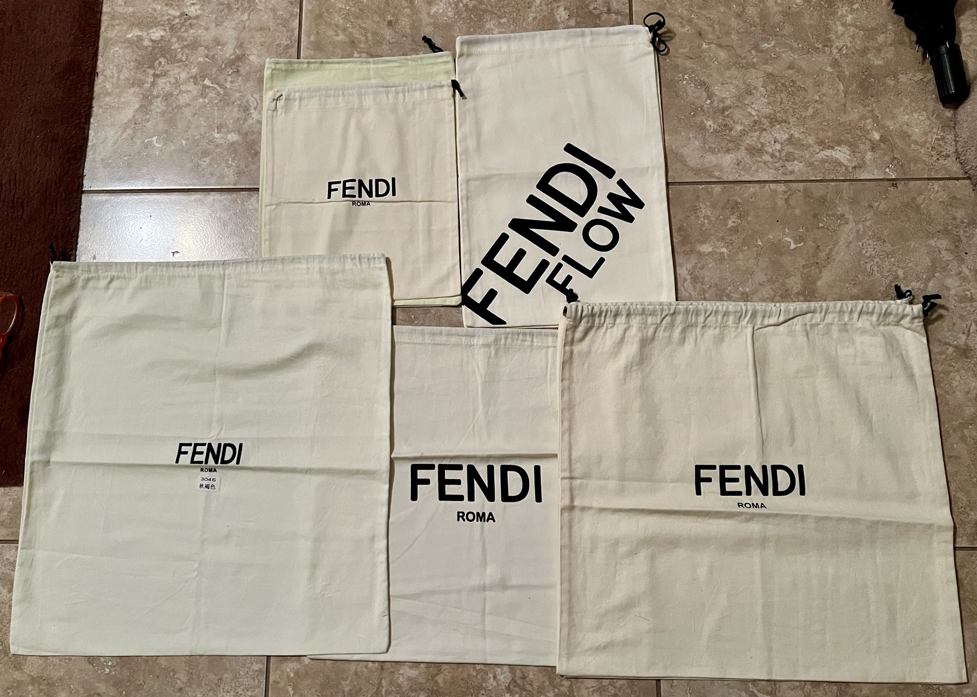 8 Fendi Drawstring/Dust Bags
