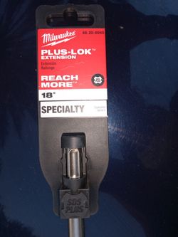 MILWAUKEE PLUS-LOK EXTENSION. BRAND NEW!!