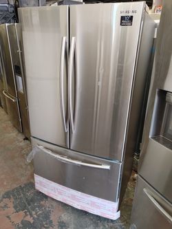 New Samsung stainless steel French door refrigerator