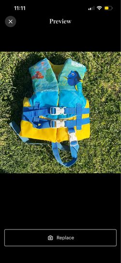 Finding Nemo Kids Life Jacket vest  30-50 lb. Coast Gaurd Approved
