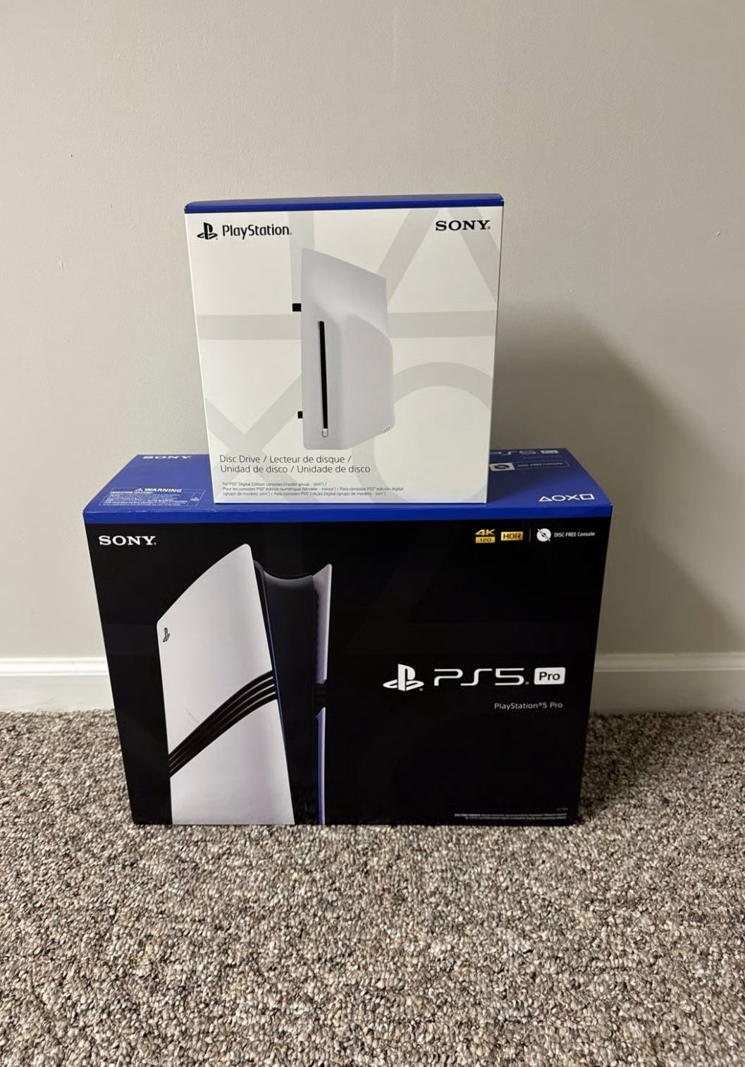 Brand New PlayStation 5 Pro And Disc Drive