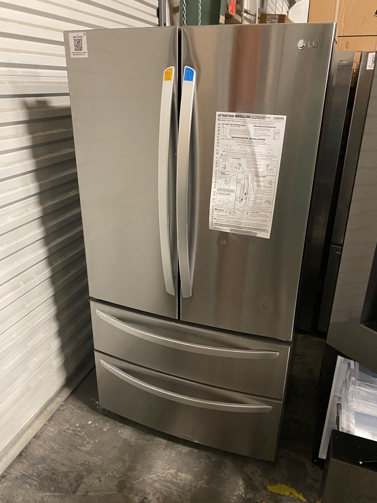 Stainless Steel 23 Cu. Ft. French Door Counter Depth Refrigerator