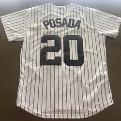Jorge Posada New York Yankees Baseball New Adult Large Fast Ship MLB Jersey L