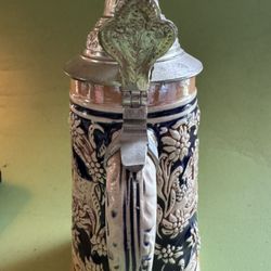 Vintage West Germany HEIDELBERG Lidded Beer Stein
