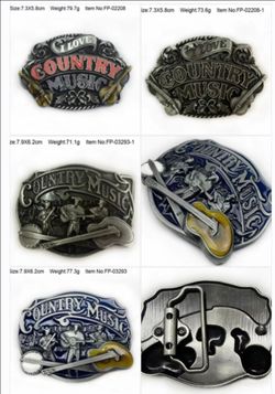 Western  Country music belt buckle SHIPPING AVAILABLE