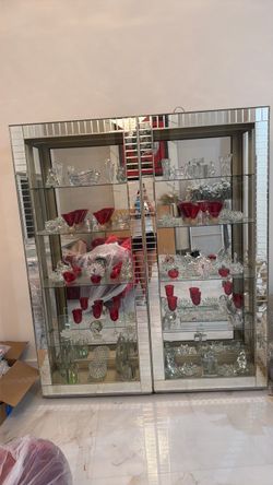 Mirrored china glass