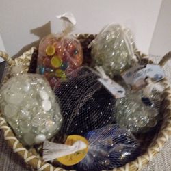 Arts/Crafts.. Variety Of Glass Decorative Rocks