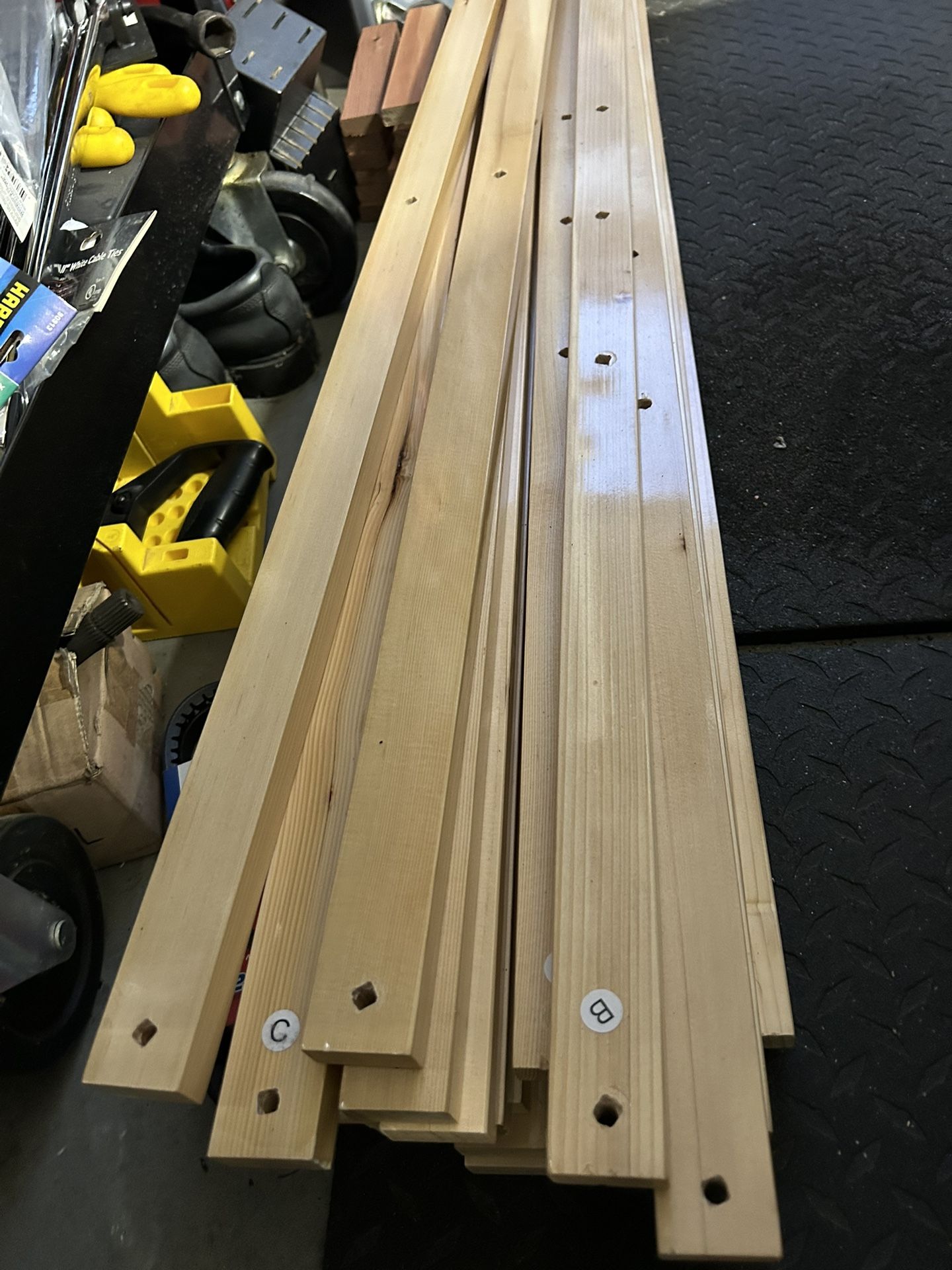 Bus Rack Wood Planks 2 Sets