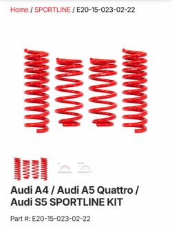 Eibach Sportline Lowering Springs for Audi/VW