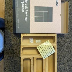 Brand New Bamboo Ziplock Bag Organizer – 5-Piece Set
