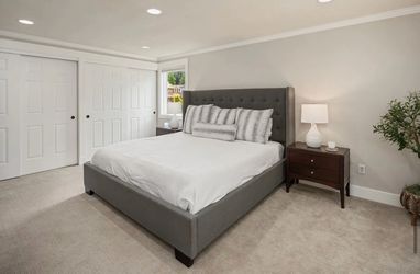 Upholstered king size bed
