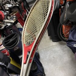 Vintage tennis racquet court pro  