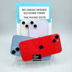 Apple iPhone 14 - $25 Down To Take Home In Payments - NO CREDIT NEEDED