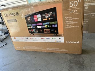 LG UA77 50” 4K Smart TV – New