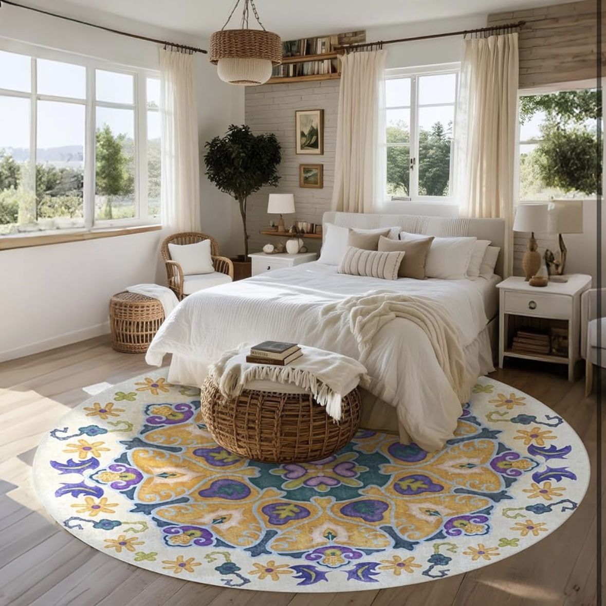 Brand new 6ft Round Area Rug